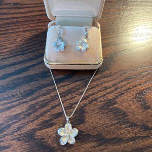 Sterling Silver Necklace & Earring Set